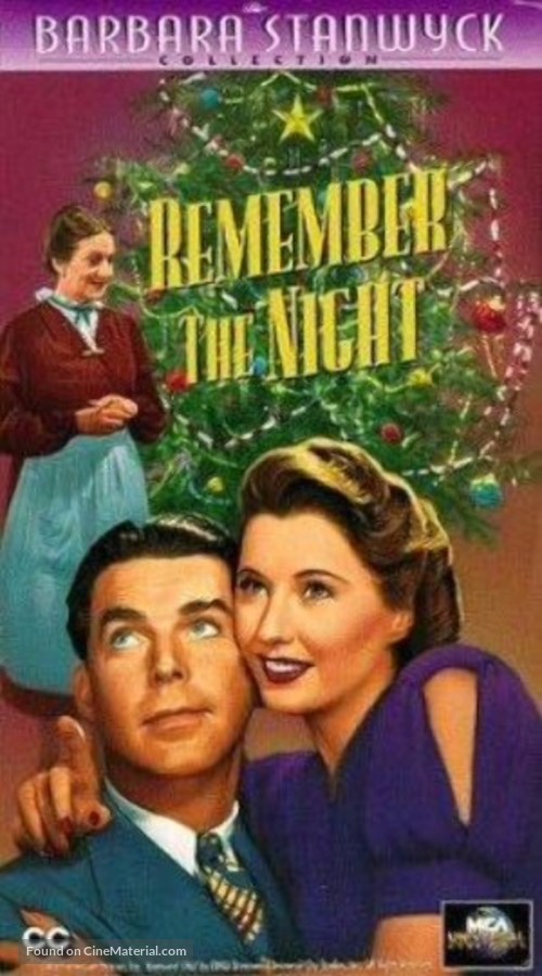 Remember the Night - VHS movie cover