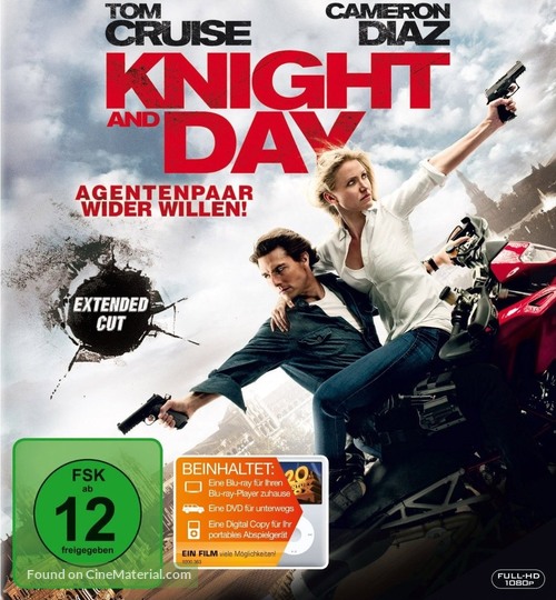 Knight and Day - German Blu-Ray movie cover