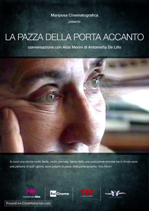 La pazza della porta accanto: Conversazione con Alda Merini - Italian Movie Poster