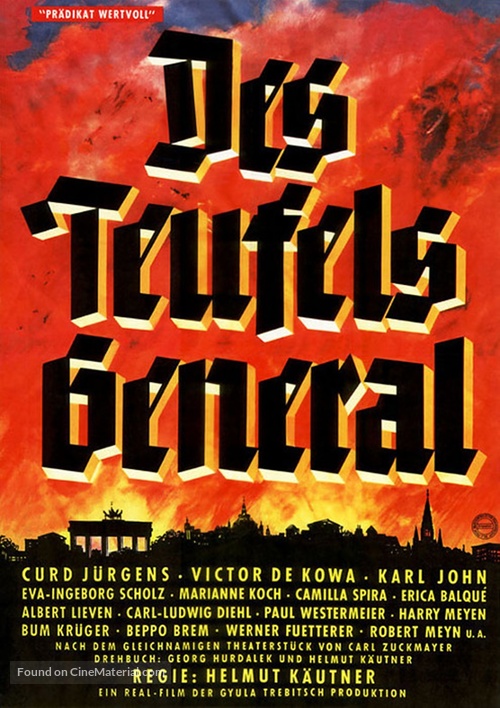 Teufels General, Des - German Movie Poster
