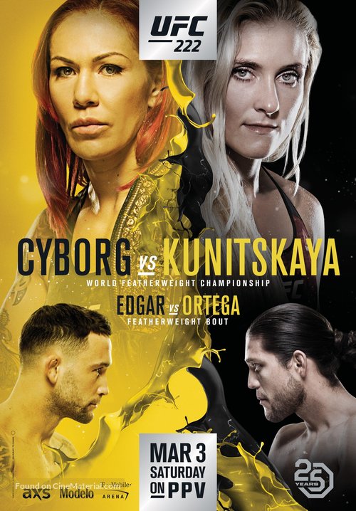 UFC 222: Cyborg vs. Kunitskaya - Movie Poster