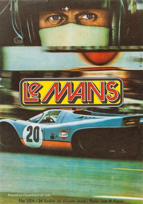 Le Mans - Czech Movie Poster
