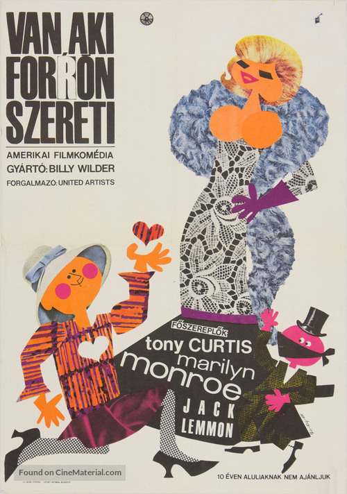 Some Like It Hot - Hungarian Movie Poster