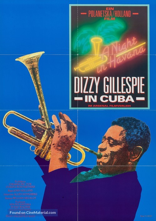 A Night in Havana: Dizzy Gillespie in Cuba - German Movie Poster