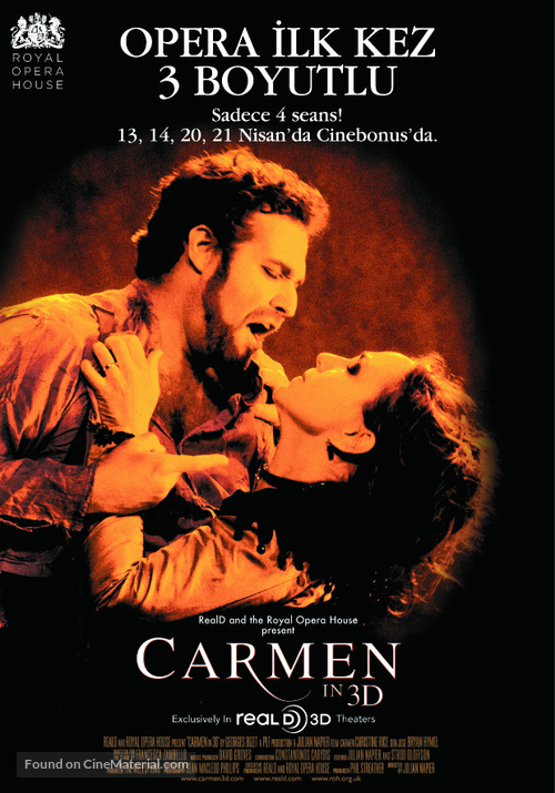 Carmen 3D - Turkish Movie Poster
