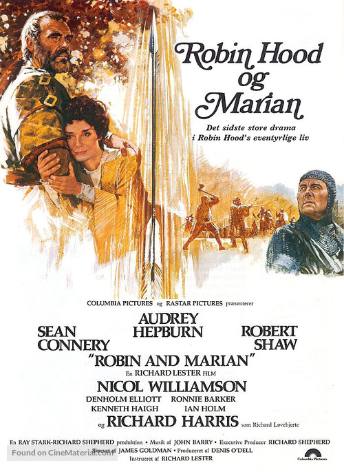 Robin and Marian - Danish Movie Poster