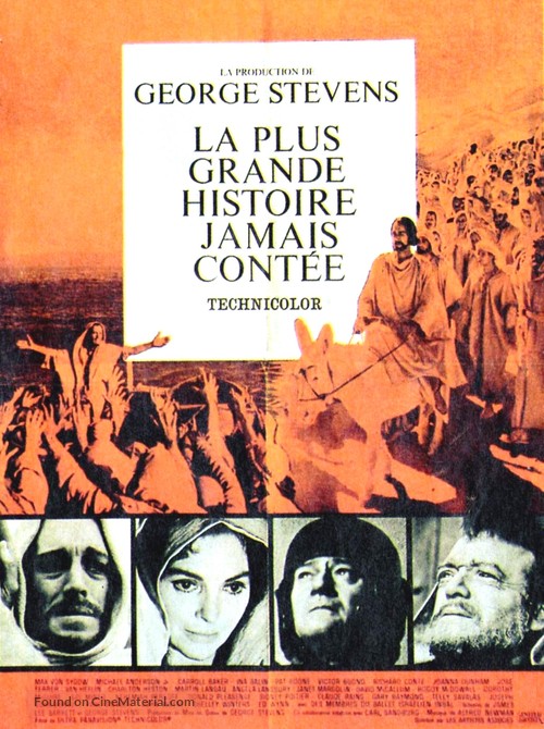 The Greatest Story Ever Told - French Movie Poster