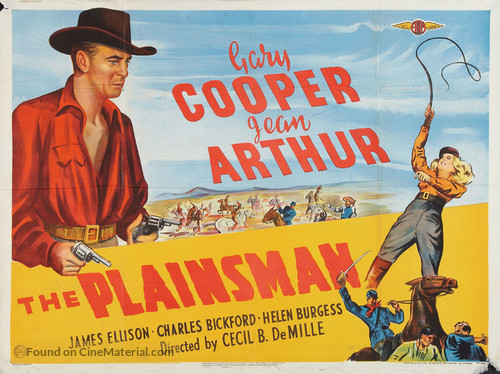 The Plainsman - British Re-release movie poster