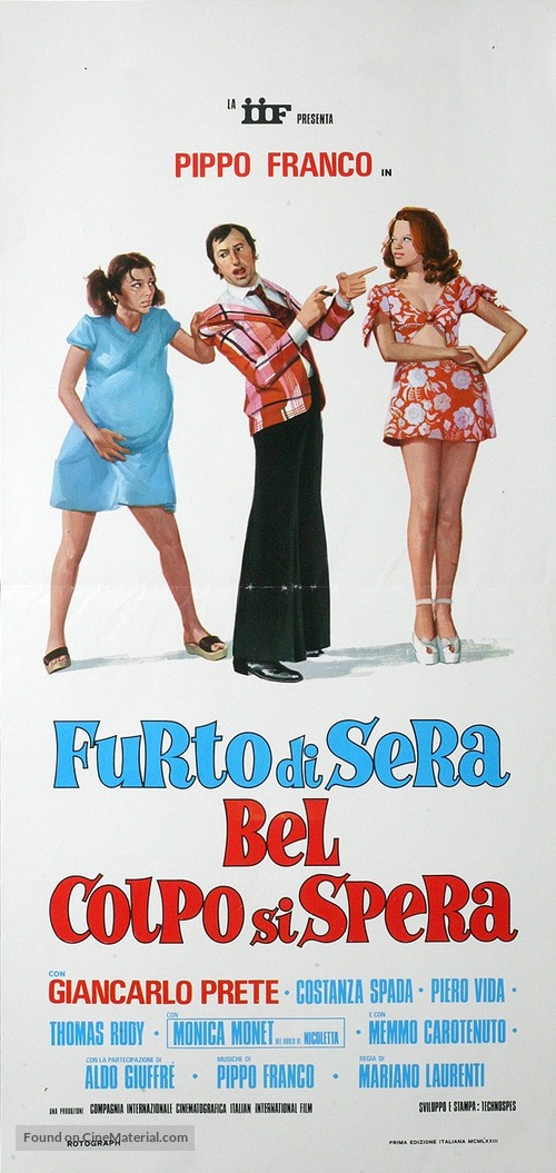Furto di sera bel colpo si spera - Italian Movie Poster