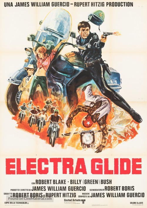 Electra Glide in Blue - Italian Movie Poster