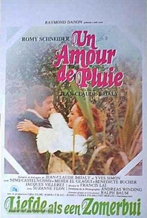 Un amour de pluie - Belgian Movie Poster