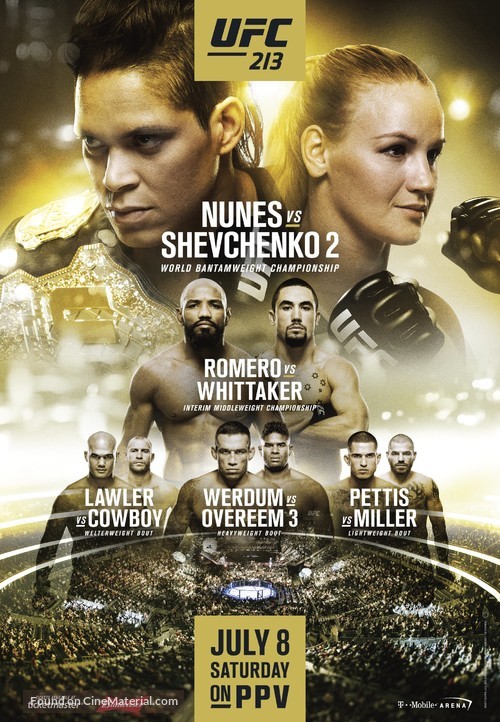 UFC 213: Romero vs. Whittaker - Movie Poster