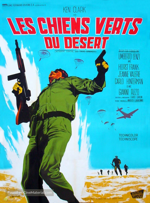 Attentato ai tre grandi - French Movie Poster