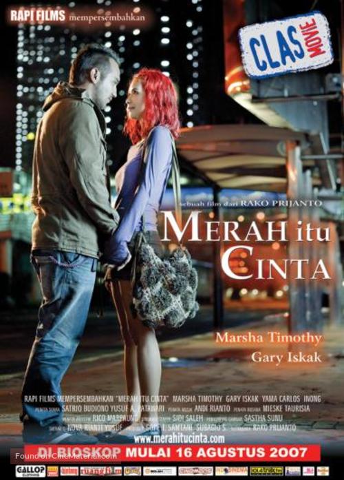 Merah itu cinta - Indonesian Movie Poster