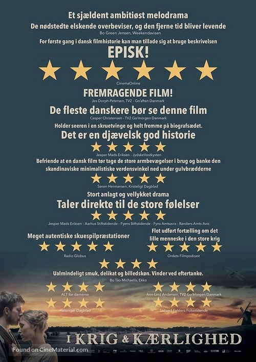 I krig &amp; k&aelig;rlighed - Danish Movie Poster