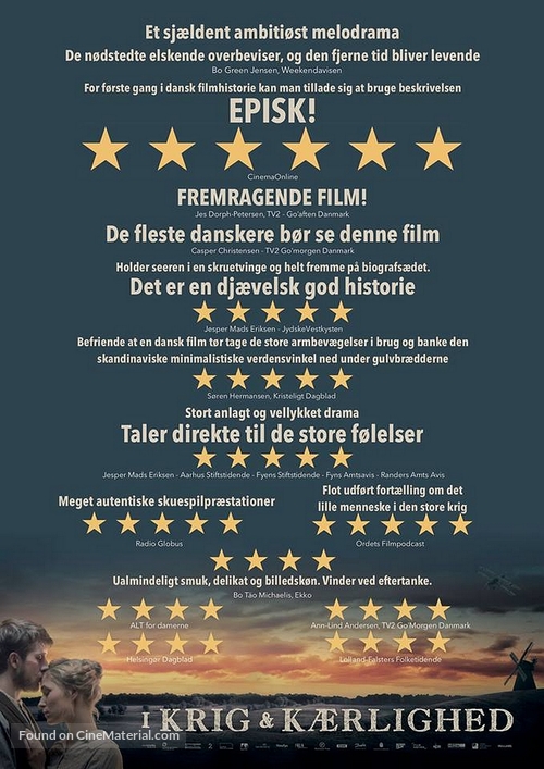 I krig &amp; k&aelig;rlighed - Danish Movie Poster
