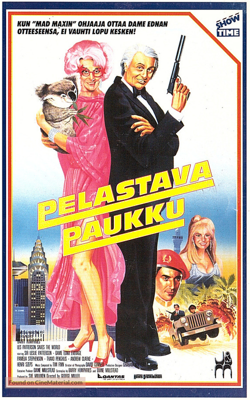 Les Patterson Saves the World - Finnish VHS movie cover