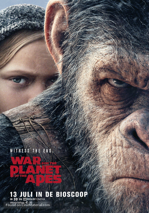 War for the Planet of the Apes - Dutch Movie Poster