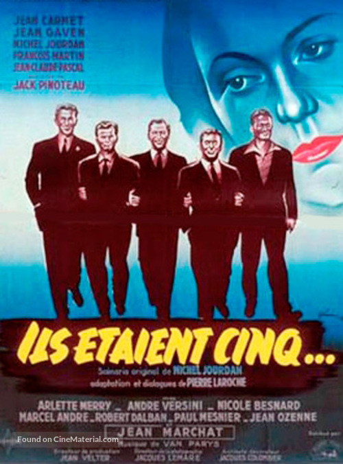 Ils &egrave;taient cinq - French Movie Poster