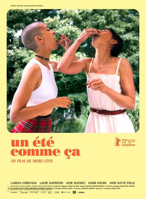 Un &eacute;t&eacute; comme &ccedil;a - French Movie Poster