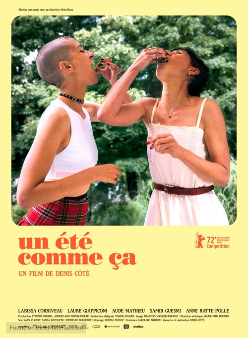 Un &eacute;t&eacute; comme &ccedil;a - French Movie Poster