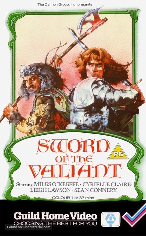 Sword of the Valiant: The Legend of Sir Gawain and the Green Knight - British VHS movie cover