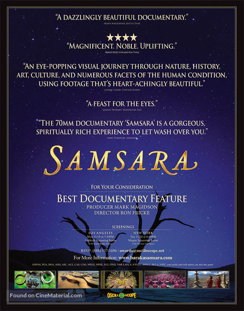 Samsara - For your consideration movie poster