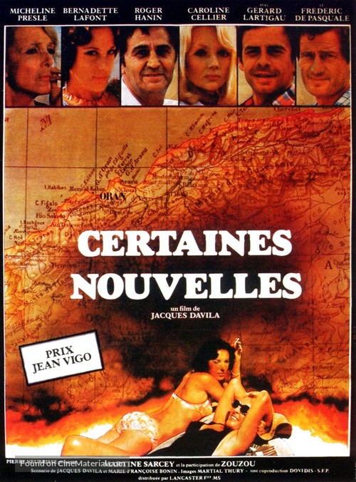 Certaines nouvelles - French Movie Poster