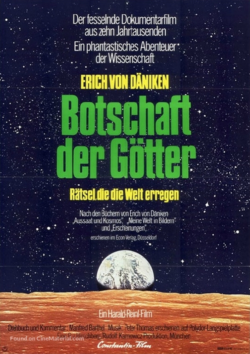 Botschaft der G&ouml;tter - German Movie Poster