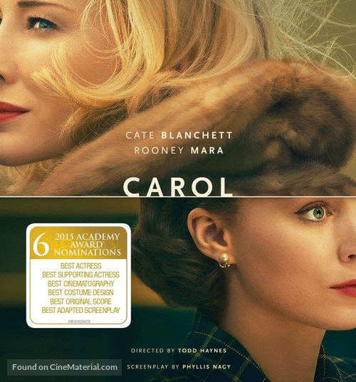 Carol - Blu-Ray movie cover