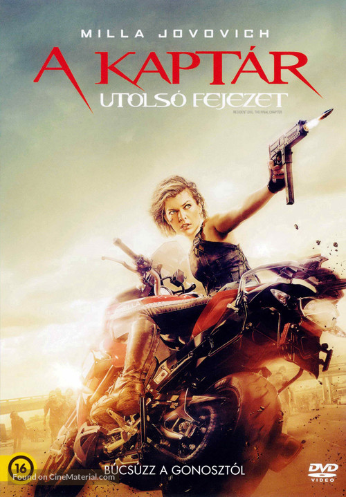 Resident Evil: The Final Chapter - Hungarian Movie Cover