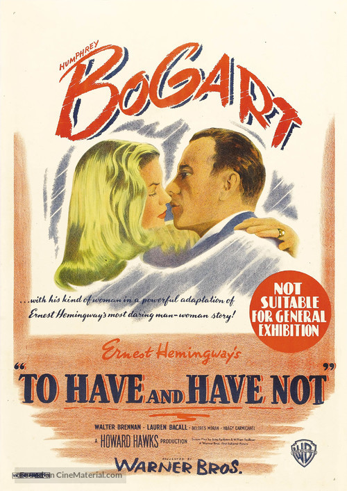 To Have and Have Not - Australian Movie Poster