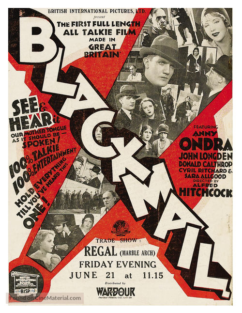 Blackmail - British poster