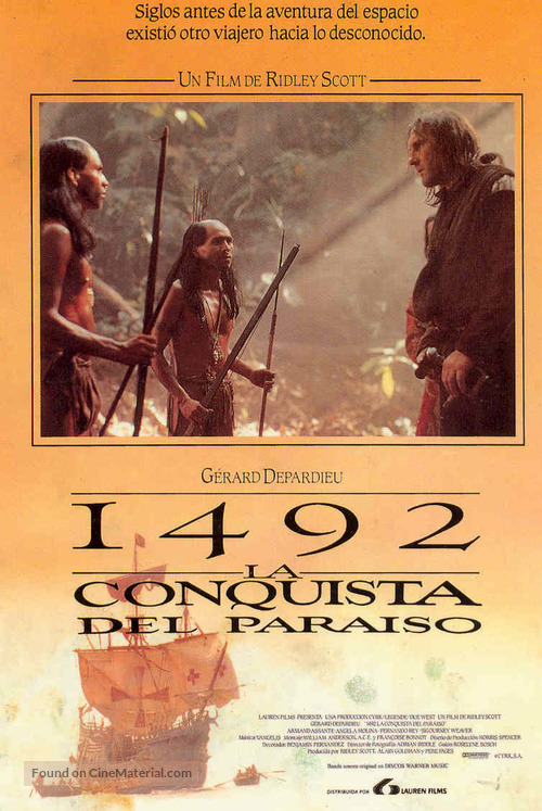 1492: Conquest of Paradise - Spanish Movie Poster