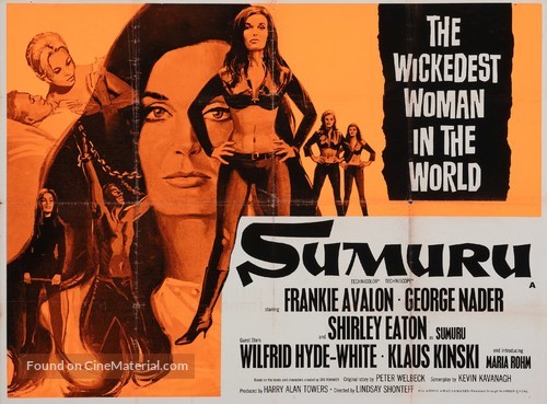 The Million Eyes of Sumuru - British Movie Poster