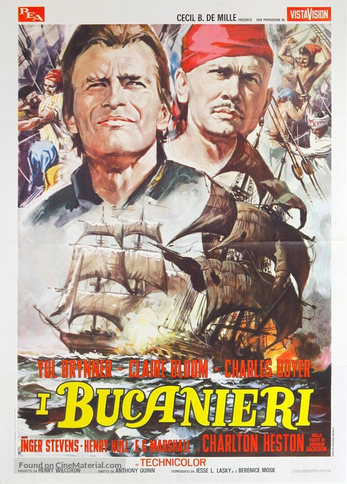 The Buccaneer - Italian Movie Poster