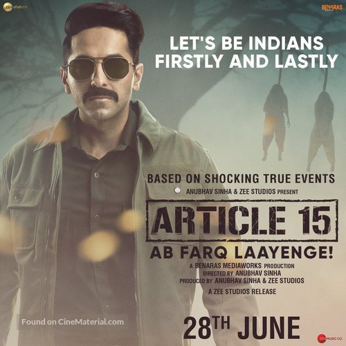 Article 15 - Indian Movie Poster