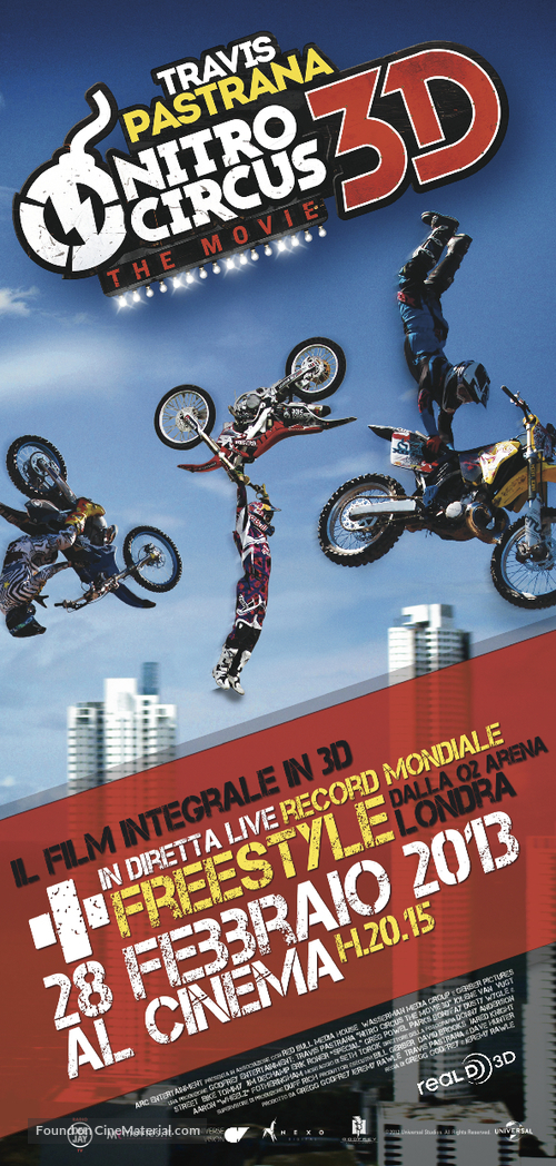 Nitro Circus: The Movie - Italian Movie Poster