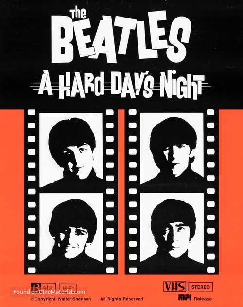 A Hard Day&#039;s Night - Video release movie poster