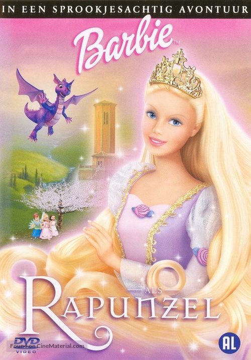 Barbie As Rapunzel - Dutch DVD movie cover