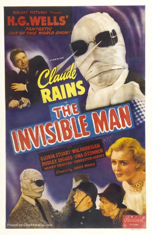 The Invisible Man - Re-release movie poster