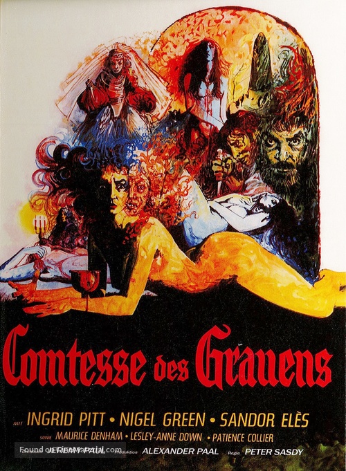 Countess Dracula - German Blu-Ray movie cover