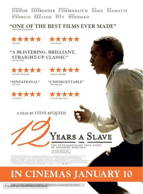 12 Years a Slave - British Movie Poster