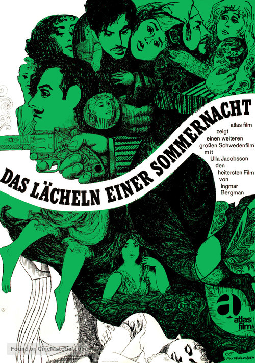 Sommarnattens leende - German Movie Poster