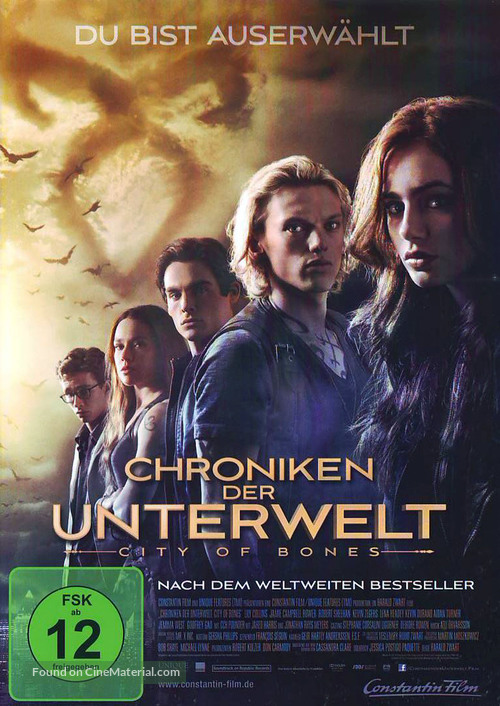 The Mortal Instruments: City of Bones - German Movie Cover