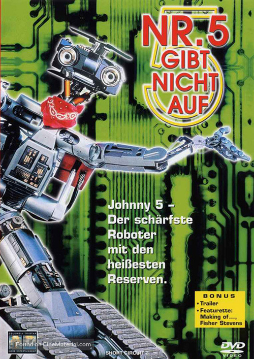 Short Circuit 2 - German DVD movie cover