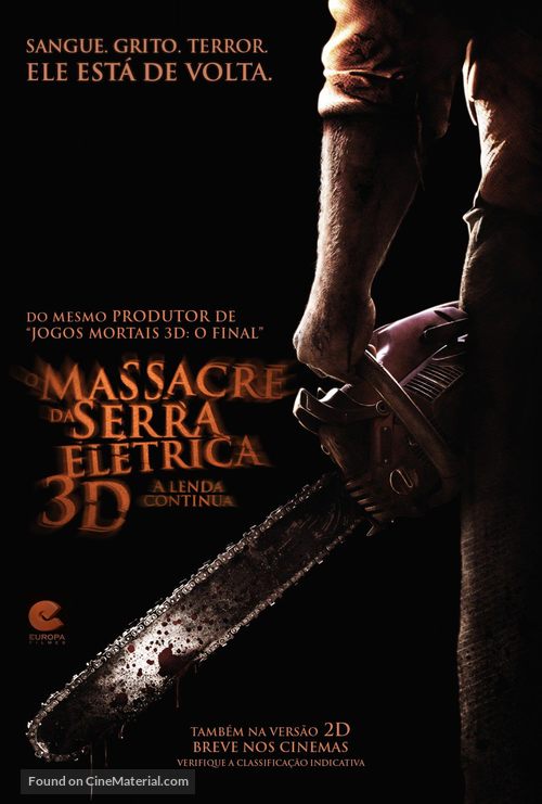Texas Chainsaw Massacre 3D - Brazilian Movie Poster