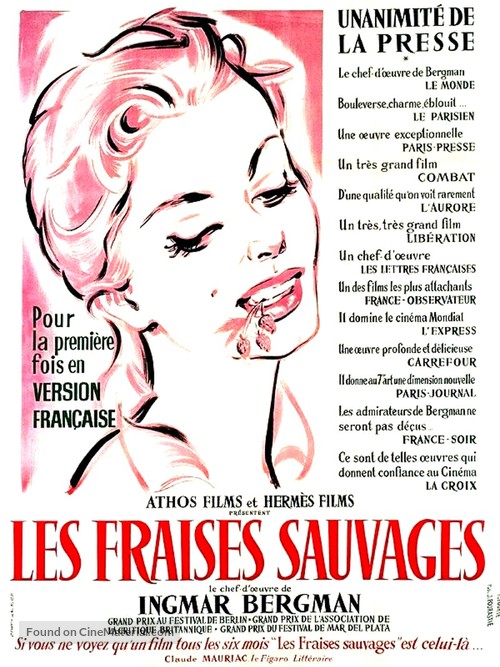 Smultronst&auml;llet - French Movie Poster