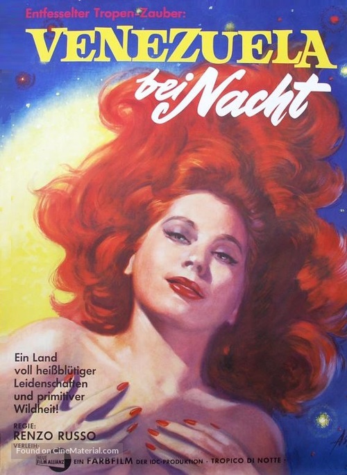 Tropico di notte - German Movie Poster