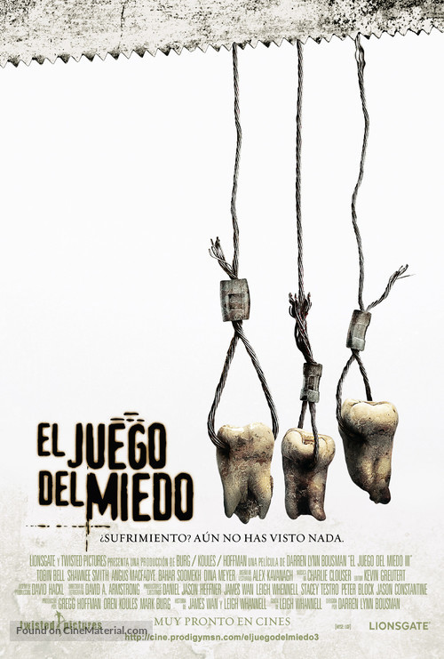 Saw III - Mexican Movie Poster